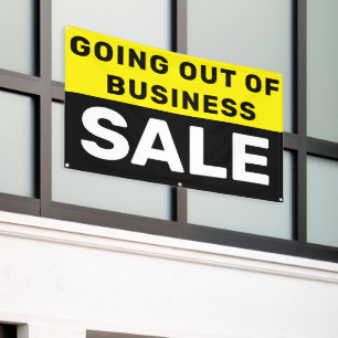 Banderoles Vente de liquidation totale grande
