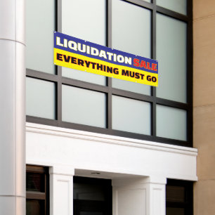 Banderoles Vente de liquidation Tout doit partir Entreprise