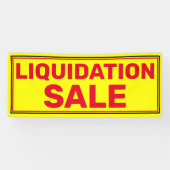 Banderoles Vente de liquidité pour petites entreprises Grande (Horizontal)