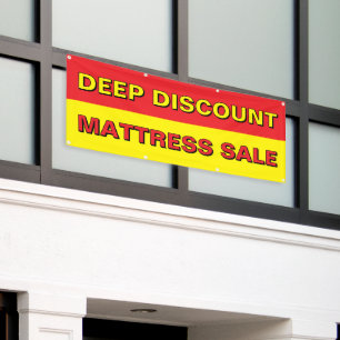 Banderoles Vente de matelas à rabais profond personnalisable 