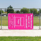 Banderoles Vente de Noël Business Pink 2,5’ x 4’ (Insitu)