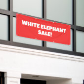 Banderoles Vente d'éléphant blanc ! Bonnet lumineux (Bâtiment extérieur)