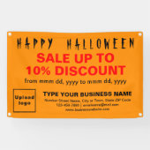 Banderoles Vente d'Halloween d'entreprise sur un rectangle de (Horizontal)