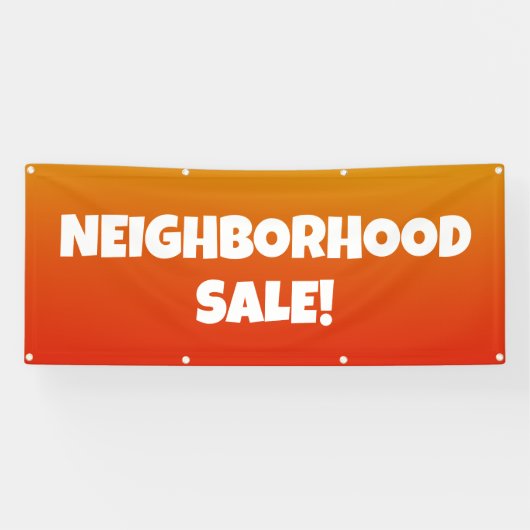 Banderoles VENTE DU QUARTIER ! Bonnet lumineux (Horizontal)