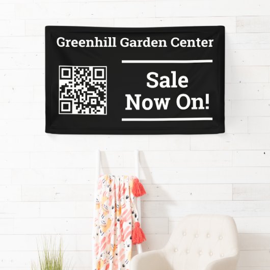 Banderoles Vente maintenant avec code QR (En situation)
