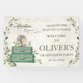 Banderoles Verdure L'Aventure Commence Bienvenue à la Remise (Horizontal)