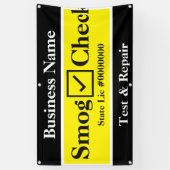 Banderoles Vérification automatique du smog (Vertical)