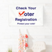 Banderoles Vérifier votre inscription aux élections de 2026 (En situation)