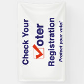 Banderoles Vérifier votre inscription aux élections de 2026 (Vertical)