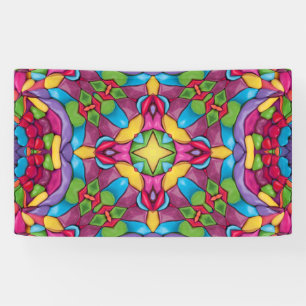 Banderoles Verre Vintage pourpre Kaleidoscope