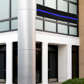 Banderoles Version standard de la ligne bleue mince énorme (Bâtiment extérieur)