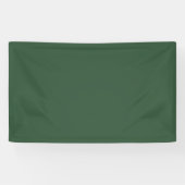 Banderoles Vert émeraude foncé uni (Horizontal)