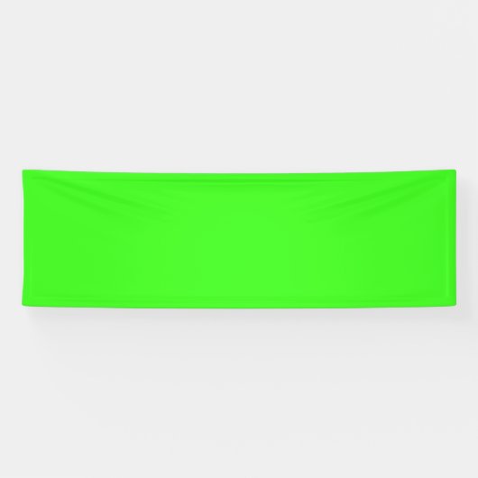 Banderoles vert néon couleur (Horizontal)