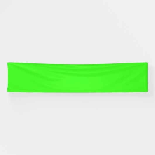 Banderoles vert néon couleur (Horizontal)