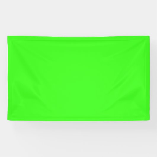 Banderoles vert néon couleur (Horizontal)