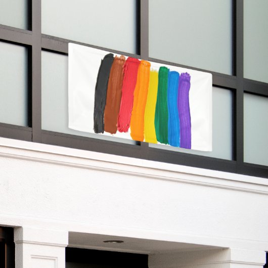 Banderoles vertical arc-en-ciel (Bâtiment extérieur)