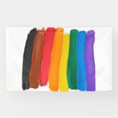 Banderoles vertical arc-en-ciel (Horizontal)