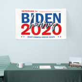 Banderoles Vétérans pour la campagne électorale de Biden Harr (Salon professionnel)