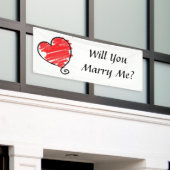 Banderoles Veux-Tu M'Épouser ? (Bâtiment extérieur)