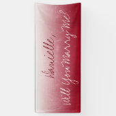 Banderoles Veux-tu m'épouser, Ombre (Vertical)