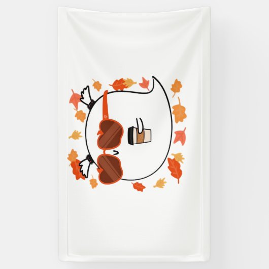 Banderoles Vibes D'Automne Cute Ghost Classic T-Shirt (Vertical)