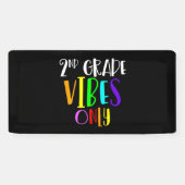 Banderoles Vibes De 2e Année Seulement Retour À L'École Nouve (Horizontal)