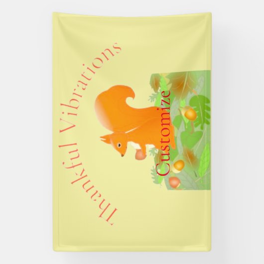 Banderoles Vibes de remerciement écureuil Thunder_Cove (Verticale)