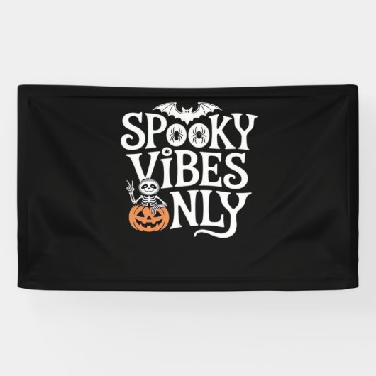 Banderoles Vibes éffrayantes uniquement Halloween Sloth T-Shi (Horizontal)