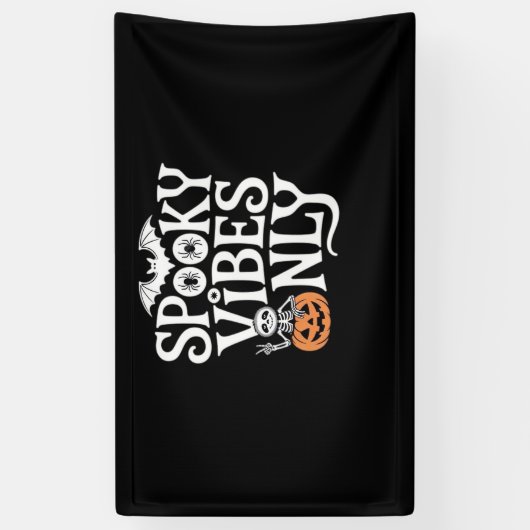 Banderoles Vibes éffrayantes uniquement Halloween Sloth T-Shi (Vertical)