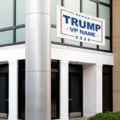 Banderoles Vice-président Trump 2024 sur mesure (Bâtiment extérieur)