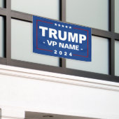 Banderoles Vice-président Trump 2024 sur mesure (Bâtiment extérieur)