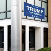 Banderoles Vice-président Trump 2024 sur mesure (Bâtiment extérieur)
