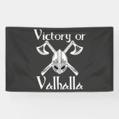 Banderoles Victoire ou Valhalla - Helm et Ax (Horizontal)