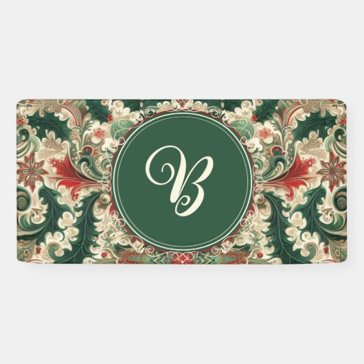 Banderoles Victorien personnalisé/Noël (Horizontal)