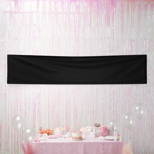 Banderoles Vide Créez votre propre - Noir (Fête)