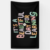 Banderoles Vie de l'enseignant C'est une belle journée pour a (Vertical)