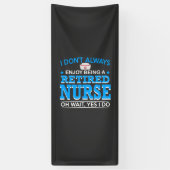 Banderoles Vie infirmière | Infirmière retraitée (Vertical)