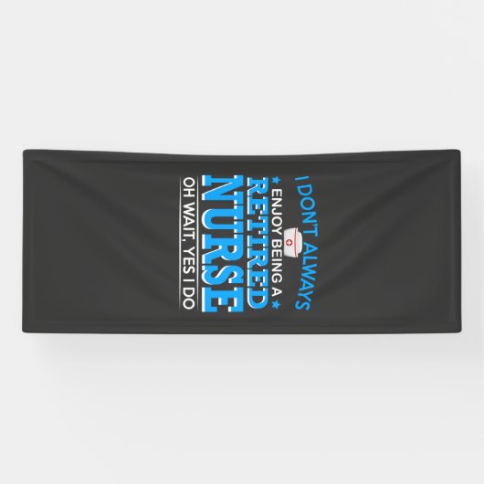 Banderoles Vie infirmière | Infirmière retraitée (Horizontal)