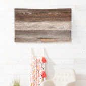 Banderoles Vieux mur extérieur en bois Patiné d'une ferme (En situation)