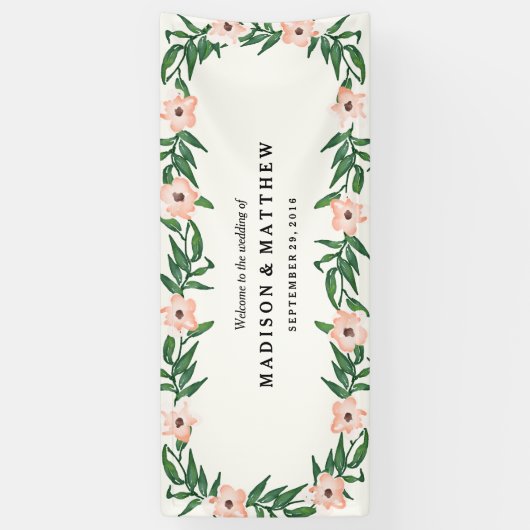 Banderoles Vignes romantiques (Vertical)