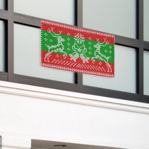 Banderoles Vilain chandail cloches Xmas rennes crochet