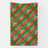 Banderoles Vilain pull motif sonnettes Joyeux fils Xmas (Verticale)