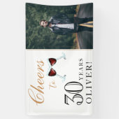 Banderoles Vin de 30 ans 30e anniversaire Photo (Vertical)