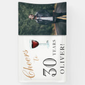 Banderoles Vin de 30 ans 30e anniversaire Photo (Vertical)