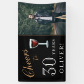 Banderoles Vin de 30 ans 30e anniversaire Photo (Vertical)