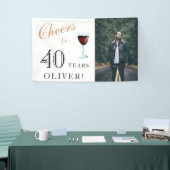 Banderoles Vin de 40 ans 40e anniversaire Photo (Salon professionnel)