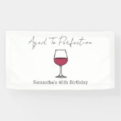 Banderoles Vin de la perfection 40e anniversaire (Horizontal)