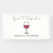 Banderoles Vin de la perfection 60e anniversaire (Horizontal)