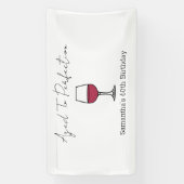 Banderoles Vin de la perfection 60e anniversaire (Verticale)