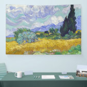 Banderoles Vincent Van Gogh - Champ de blé avec cyprès (Salon professionnel)